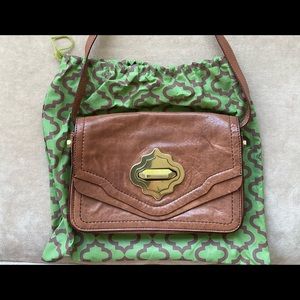 orYany brown shoulder bag with turn lock.  $65 (or make me an offer).